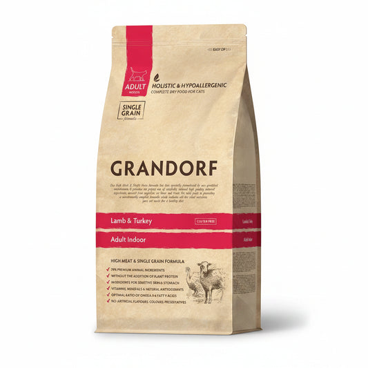 Grandorf Lamb & Turkey - Adult Indoor Cat 2kg