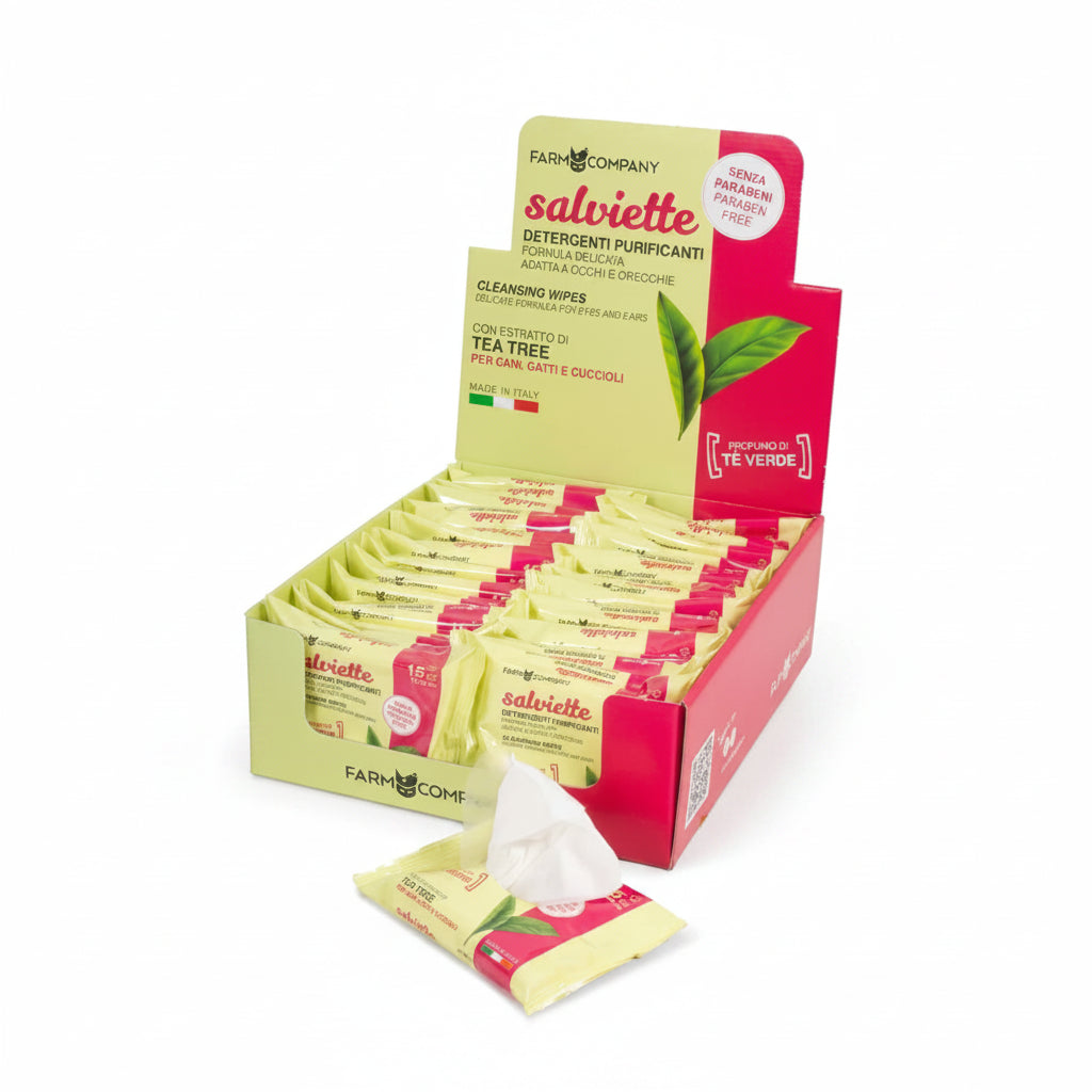 Farm Company display Tea Tree Cleansing Wipes for ears and eyes - (15 pcs pack)