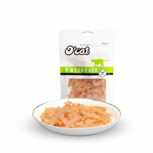 O'Cat Chicken And Broccoli Chips Cat Treats 50g