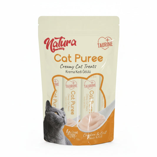 Natura Cat Puree Chicken & Krill 5x12gr