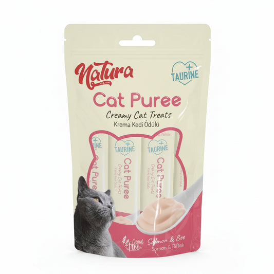 Natura Cat Puree Salmon & Beef 5x12gr