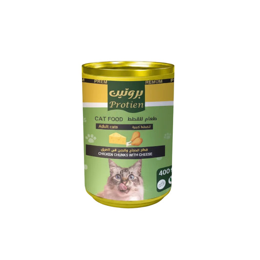 Premum Protien Adult Cat Chicken With Cheese Chunk In Gravy 400 G