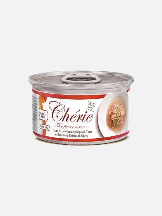 Cherie Tuna with Shrimp in Gravy For All Ages Cat Wet Food 80g