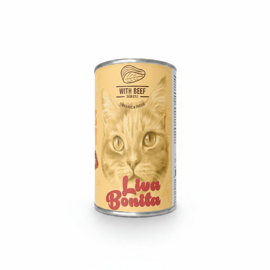 LIVA BONITA ADULT CAT BEEF CHUNK IN GRAVY 400 GR