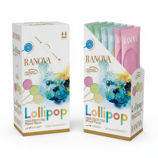RANOVA Dog Pet Treats Freeze Dried Lollipop (Mixed Flavor) 8g x 6