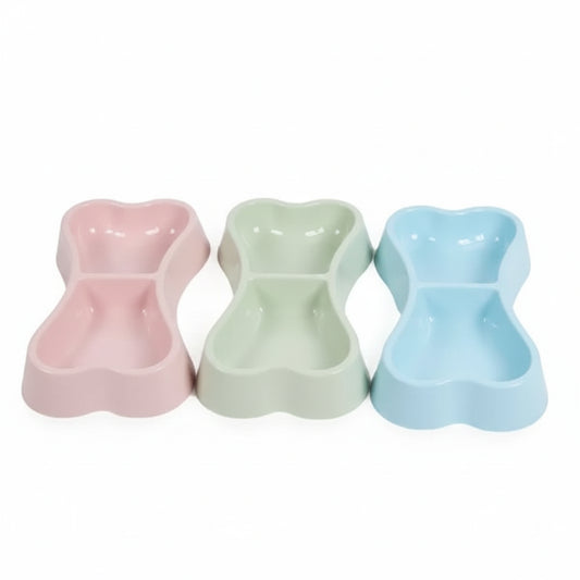 Petco Bone Shape Double Bowl