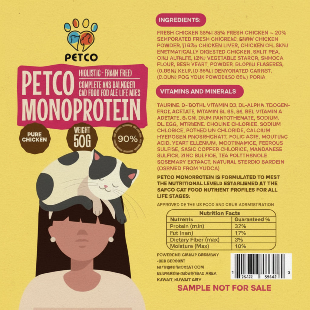 Petco Monoprotein Pure Chicken 50g SAMPLE