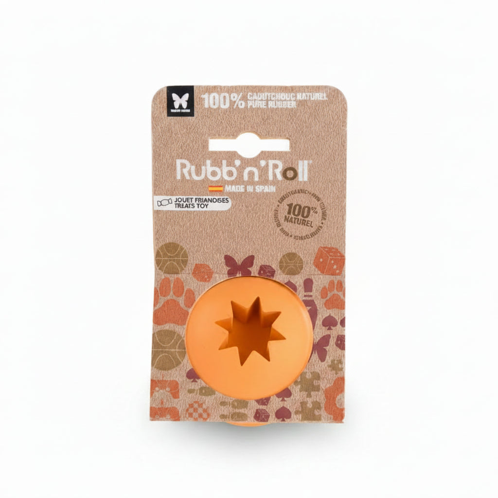 Rubb'n'Roll Special Treats Ball Toy (orange)