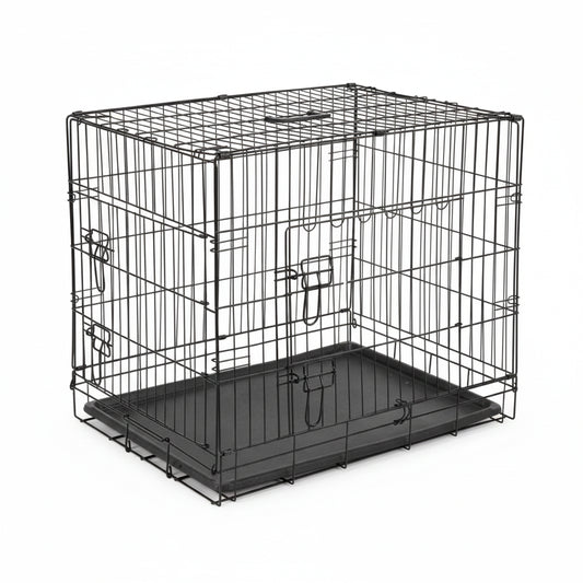 Collapsible Dog Cage 2 doors 76x64x54cm