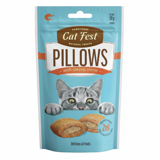 Pillows with shrimp crème (30g) for Cats