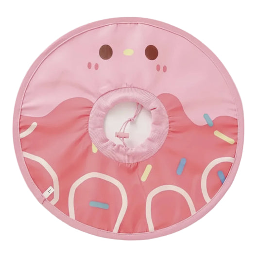 Festive Donut-Shaped Pet Recovery Collars