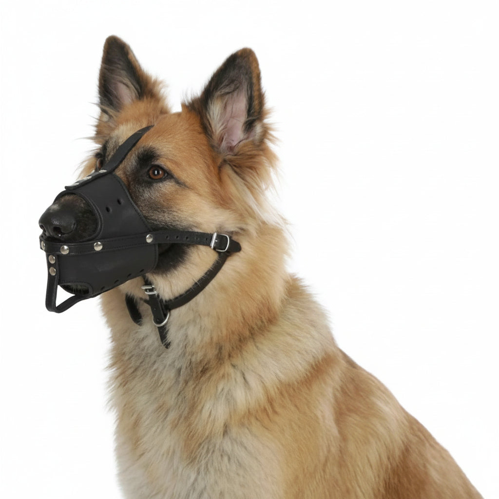 Kerbl Leather Muzzle (basket depth 8.5 cm - 30 c)
