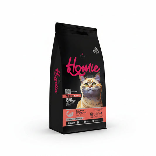 Homie Dry Food Special Cat Adult Sterilised & Light Low Grain Salmon 1.5kg