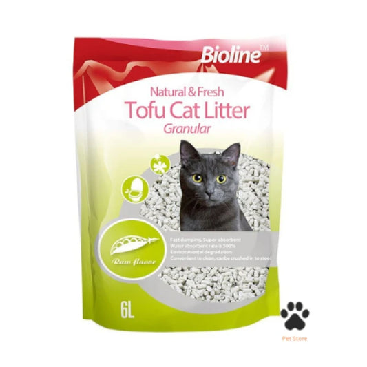 Bioline Tofu Cat Litter - Raw Flavor, 6L