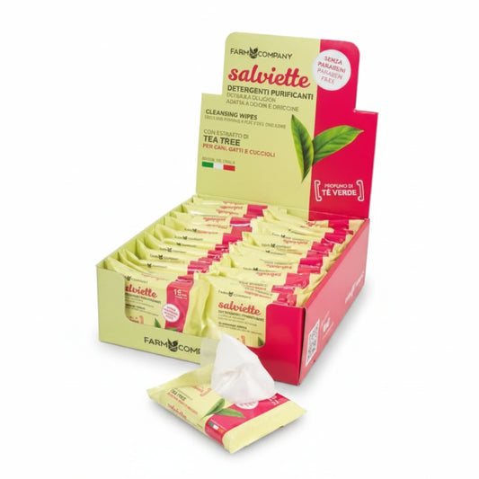 Farm Company display Tea Tree Cleansing Wipes for ears and eyes (pack of 5pc)