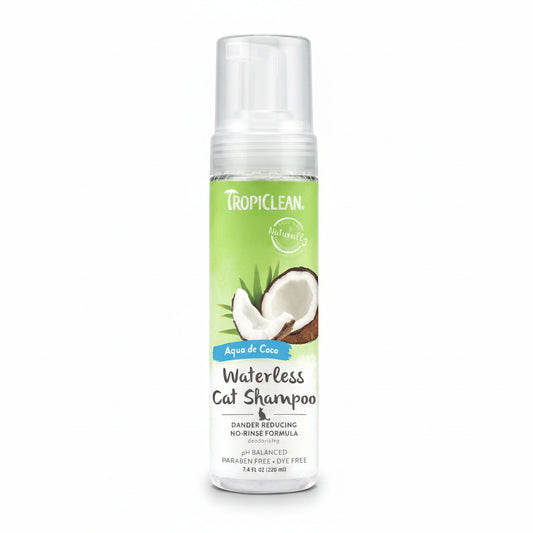 TropiClean Dander Reducing Waterless Shampoo for Cats