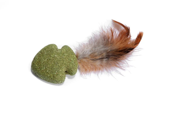 Matatabi Mushroom With Feathers 12x5cm
