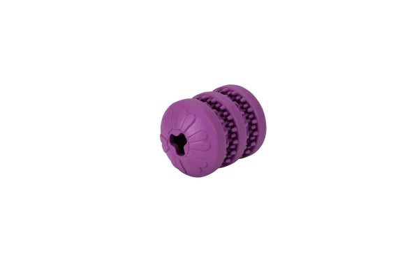 Rubber Snack Toy Roller VIOLET 8 x 6 x 6cm
