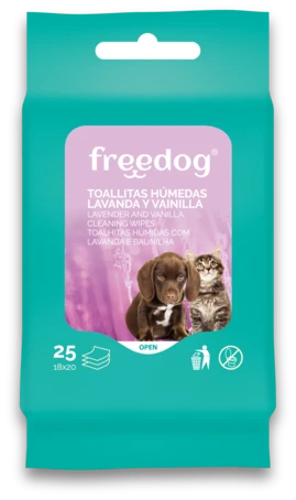 Lavender & Vanille Cleaning Wipes Pocket 25 Units 18 x 20 cm