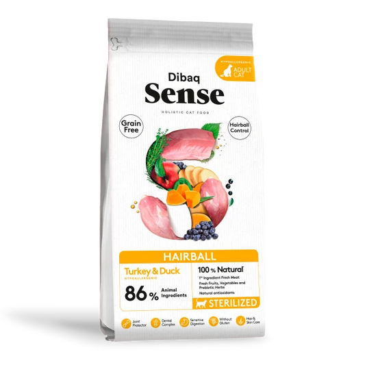 Dibaq Sense Cat Hairball – Turkey & Duck