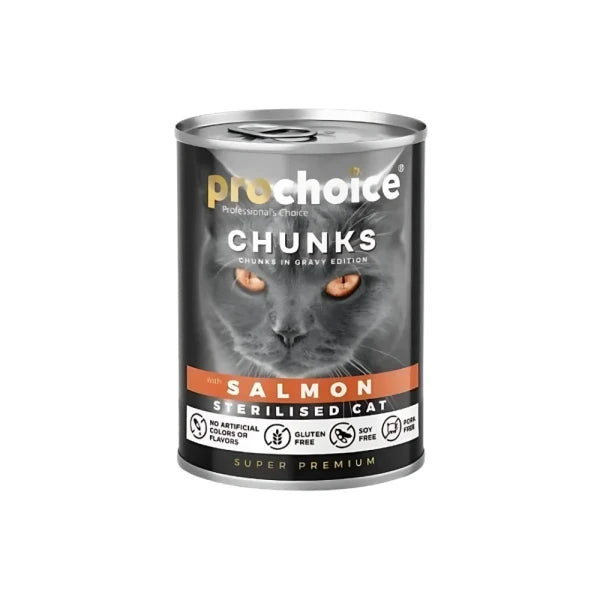 ProChoice Adult Cat Chunks Wet Food Salmon 400g