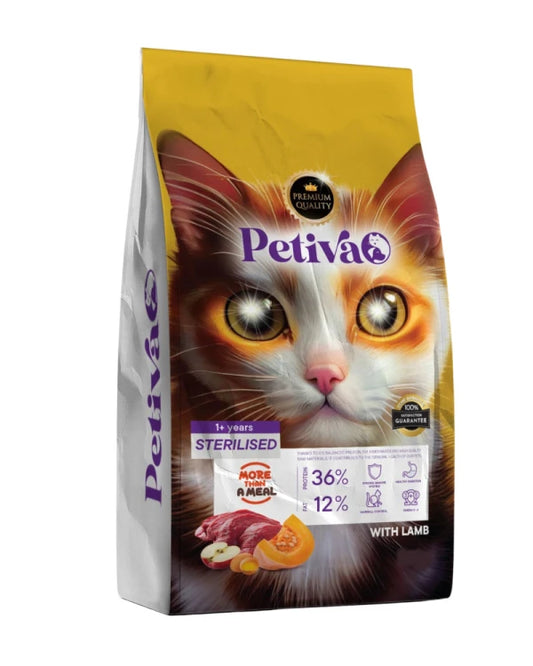 Petiva Adult Sterilised with Lamb, 3 kg