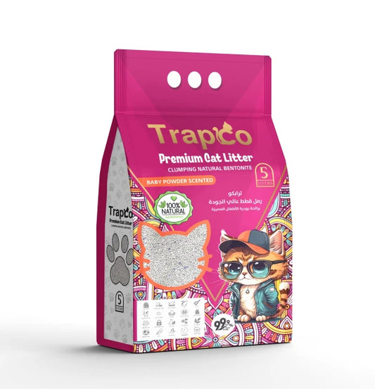 Trapco cat litter baby powder 5L