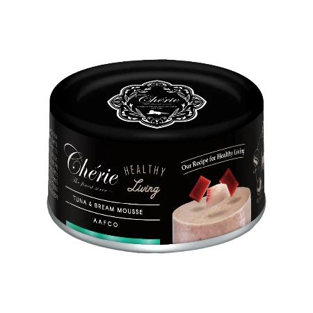 Cherie Healthy Living Tuna & Bream Mousse Adult Cat Wet Food 80g