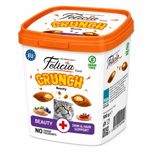 Felicia Crunsh Support Skin & Hair Cat Treat 100g
