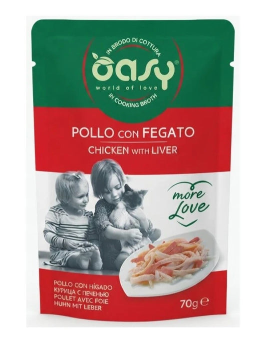 Oasy More Love Chicken with Liver 70g