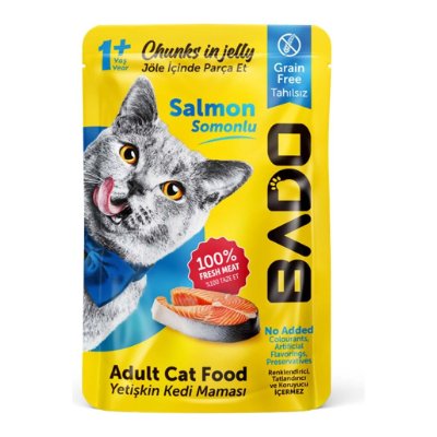 Bado Adult Salmon Chunks in Jelly 4pc x 85g