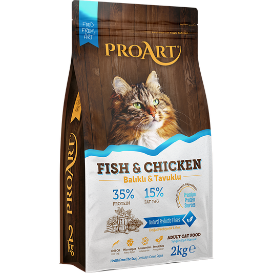 ProArt Dry Food with Fish & Chicken for All Breed Adult Cats 2kg