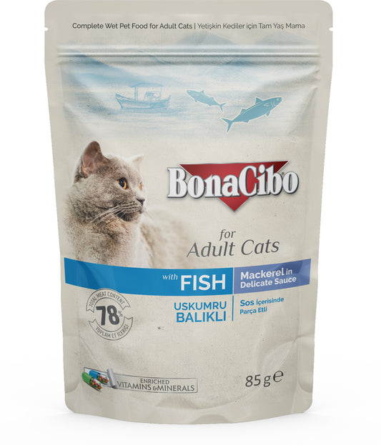 BonaCibo Mackeral In Delicate Sauce 12pc x 85g