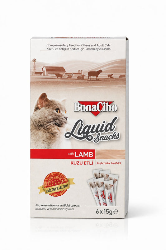 BonaCibo Liquid Snacks Lamb 90 gm