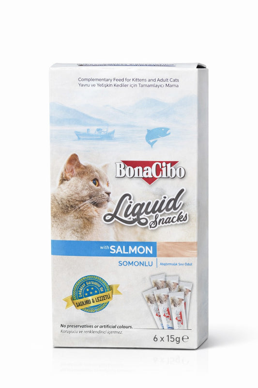 BonaCibo Liquid Snacks Salmon 90 gm