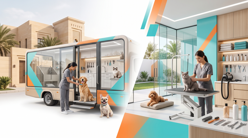 Mobile Grooming Trucks vs. Traditional Clinics: Doorstep Care in Kuwait