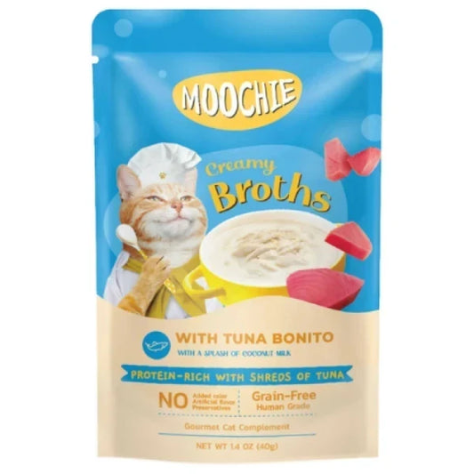 Moochie Creamy Broth Grain Free with Tuna Bonito 40g