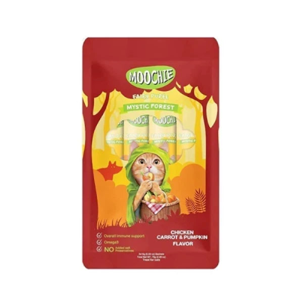 Moochie Fairy Puree - Chicken Carrot & Pumpkin Flavor 5x15g