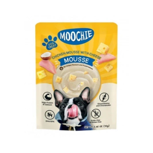 Moochie Pouch Chicken Mousse with Cheese 70g