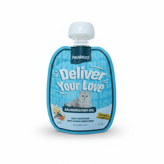Pet Metro Salmon&Fish Oil 60g x 4 Pcs