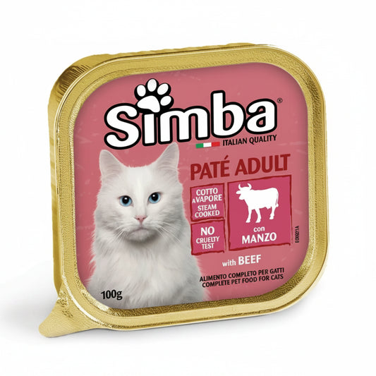 Simba Pate Adult Cat Food With BEEF 100g