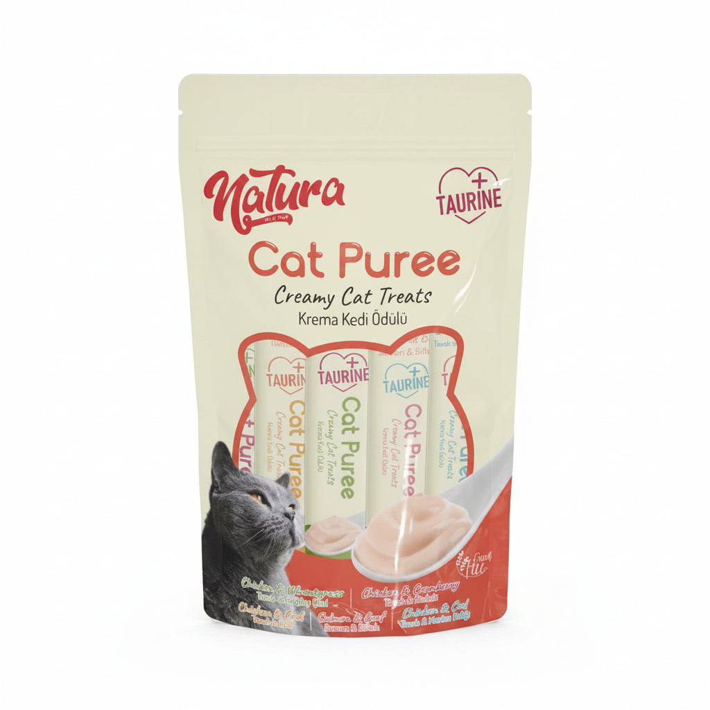 Natura Cat Puree Mix Fliver 5x12gr