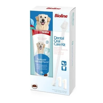 Bioline Dental Oral Care Kit with Beef Flavor