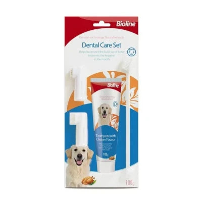 Bioline Dental Care Set with Chicken Flavor