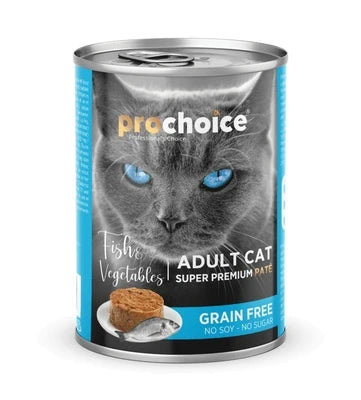 Prochoice Adult Cat Wet Food Fish & Vig. Pate 400g
