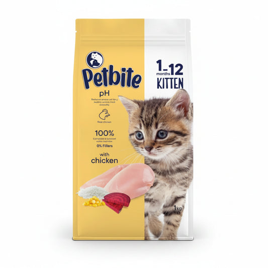 PETBİTE CHICKEN KITTEN CAT FOOD 1 KG