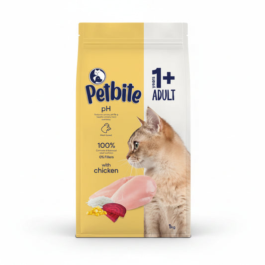 PETBITE CHICKEN ADULT CAT FOOD 1 KG