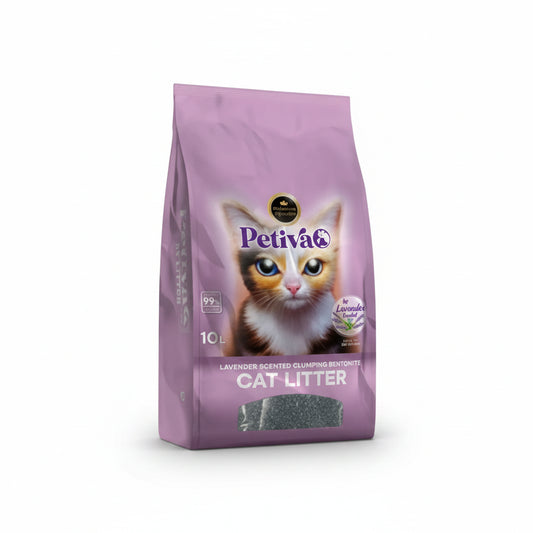 PETİVA Bentonit Lavender Scented Cat Litter 10 L