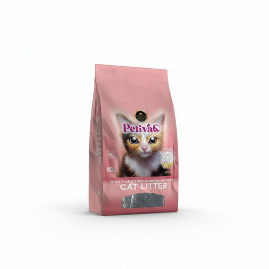 PETİVA Bentonit White SOAP Scented Cat Litter 10 L