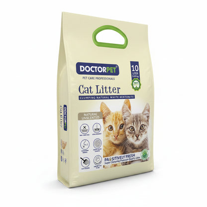 Doctor Pet Cat Litter Unscented Tela Bag Colored Granules 10L
